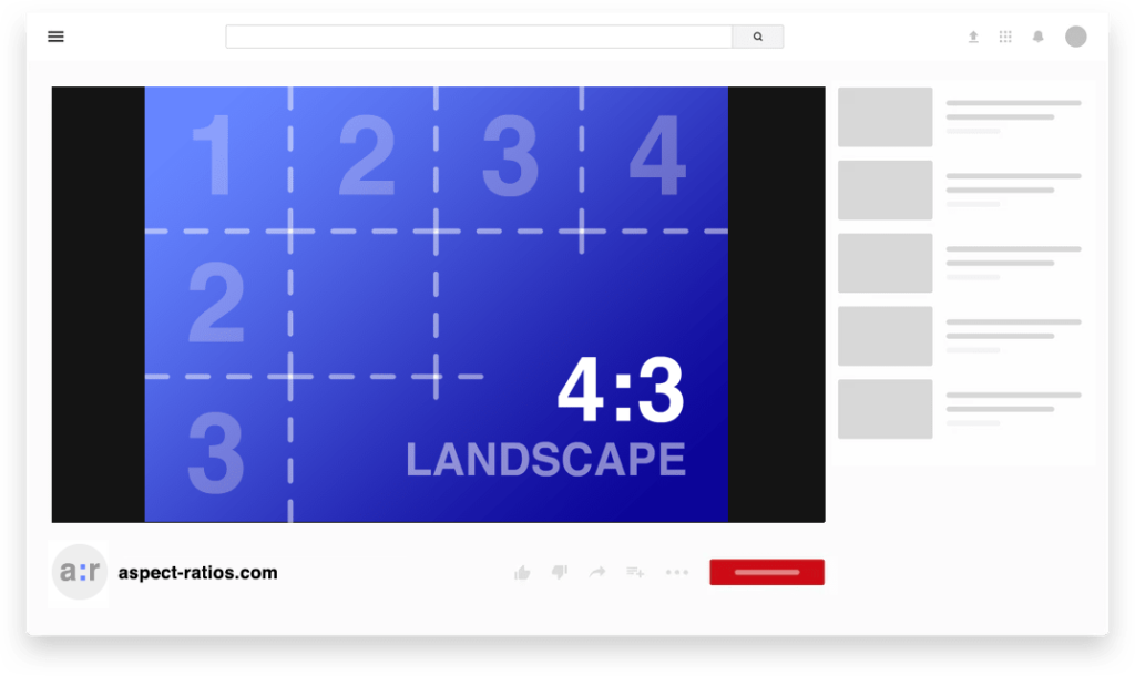 4:3 aspect ratio